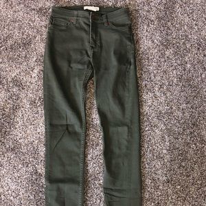 3/$15 Olive Green Jeans